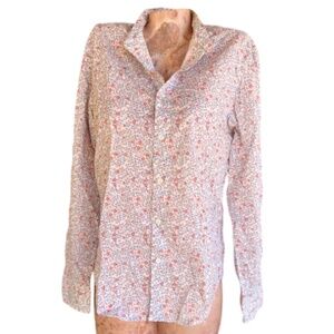 Stile Benetton Button Down Floral 100% Cotton